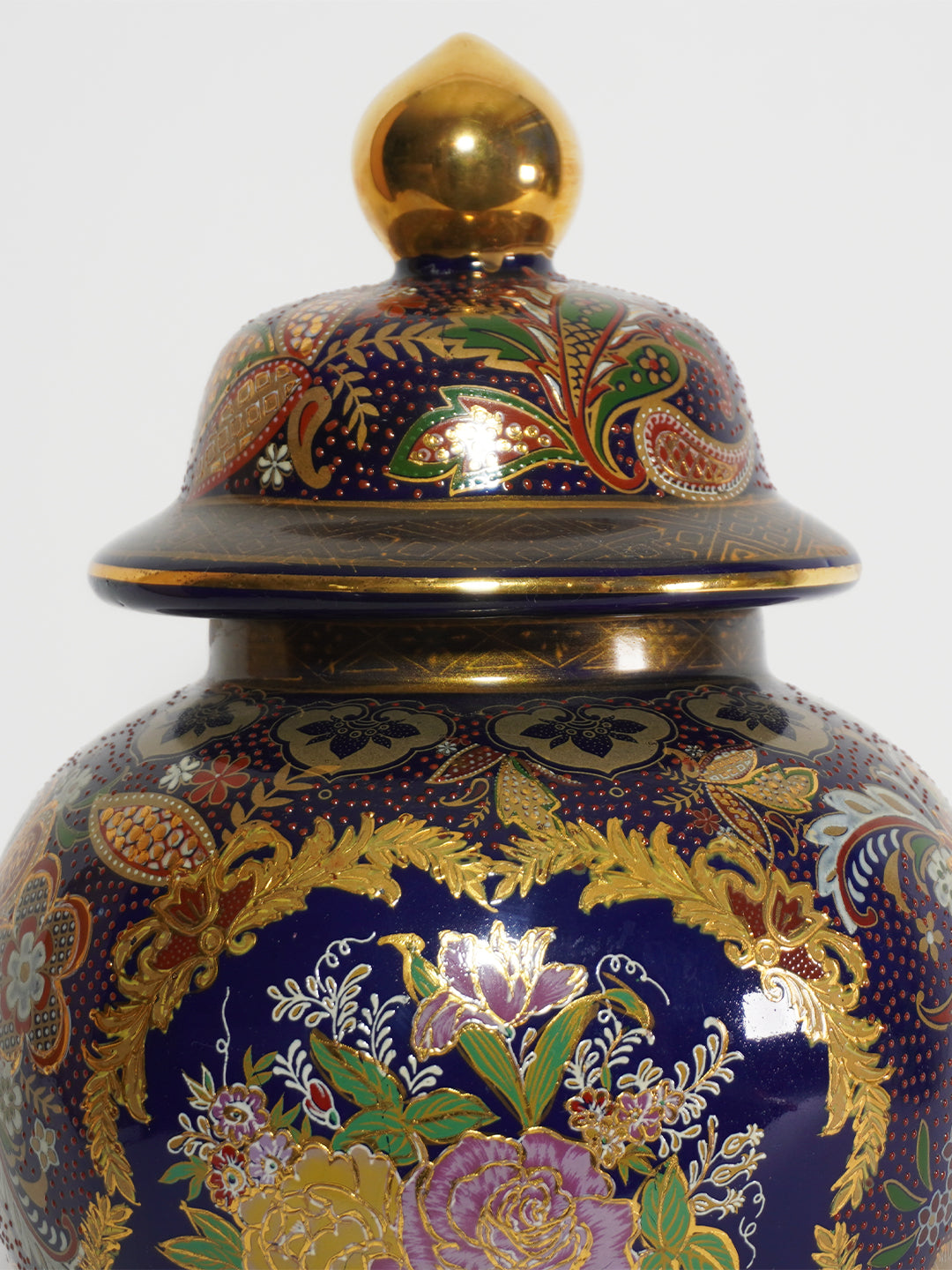 Imperial Bloom Gilded Jar