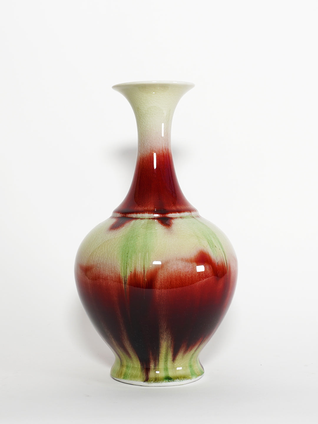 Verdant Flame Vase